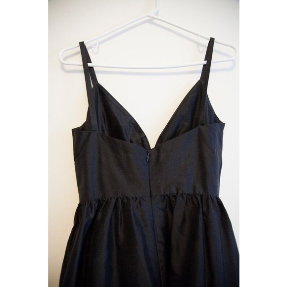 Black Dress with pockets - Raw Silk - Lynn Lugo - Picture 2 of 2